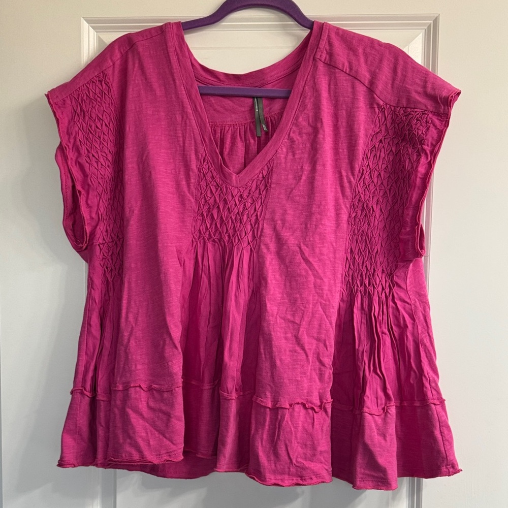 New Anthropologie pink blouse